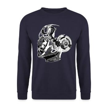 Artificial Intelligence A.I., Robots - Unisex Sweatshirt - navy - Front - Alina (178cm) & Michal (187cm)