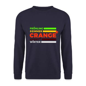 jahreszeiten 3 - Unisex Pullover - Navy - Vorne - Alina (178cm) & Michal (187cm)