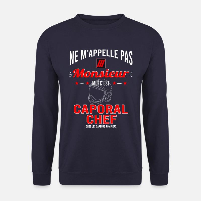 POMPIER - caporal chef - Sweat-shirt Unisexe - marine