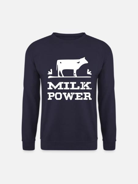 Milk Power white - Unisex Sweatshirt - navy