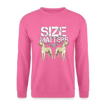 Irish Wolfhound Größe - Unisex Pullover - Pink - Vorne