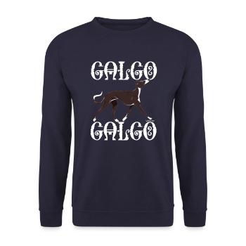 Galgo Galgo 4 - Unisex Sweatshirt - navy - Front - Alina (178cm) & Michal (187cm)