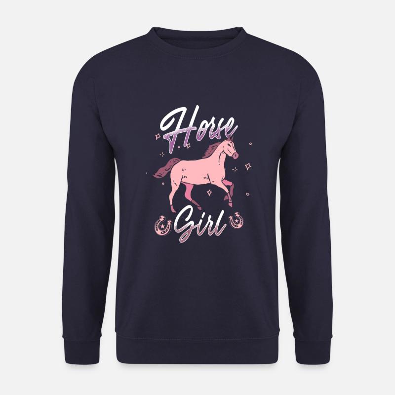 Horse Girl - Unisex Pullover - Navy