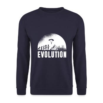 Paragliding Evolution - Unisex Pullover - Navy - Vorne - Alina (178cm) & Michal (187cm)