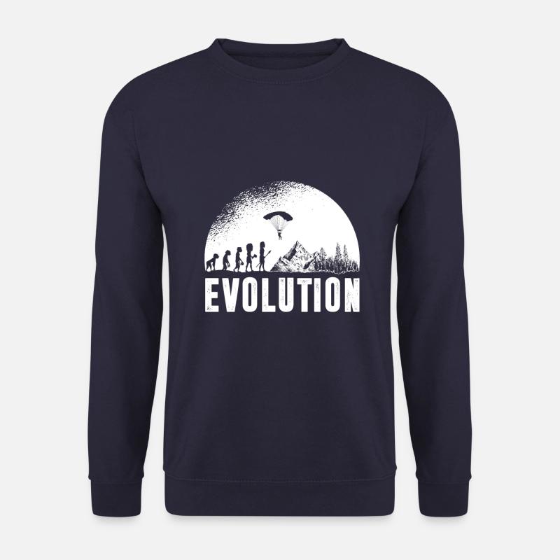 Paragliding evolution - Unisex Sweatshirt - navy