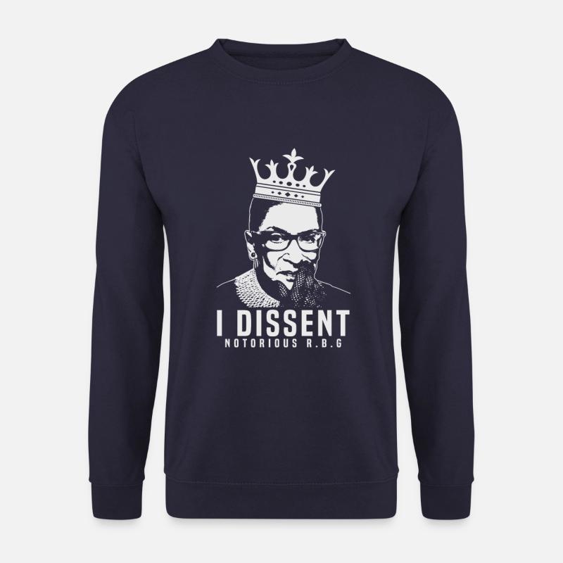 I Dissent RBG - Unisex Pullover - Navy