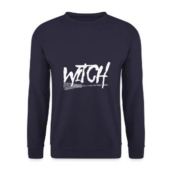 Witch - Unisex Sweatshirt - navy - Front - Alina (178cm) & Michal (187cm)