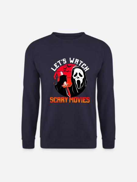 Watch Scary Movies - Unisex Sweatshirt - navy