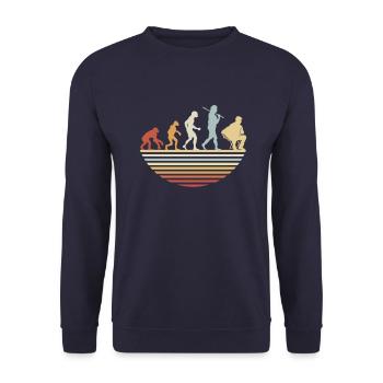 Accordion Evolution - Unisex Pullover - Navy - Vorne - Alina (178cm) & Michal (187cm)