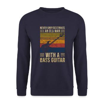 Basse sous-estimation Old Man - Sweat-shirt Unisexe - marine - Devant - Alina (178cm) & Michal (187cm)