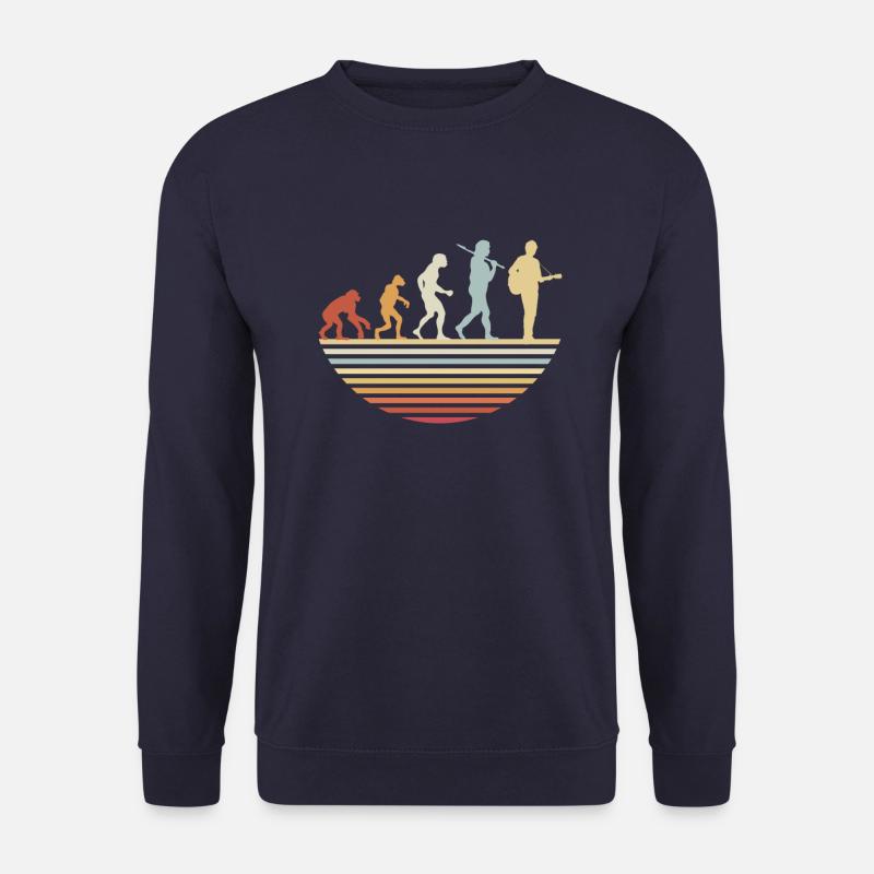 Guitar Evolution - Unisex Pullover - Navy