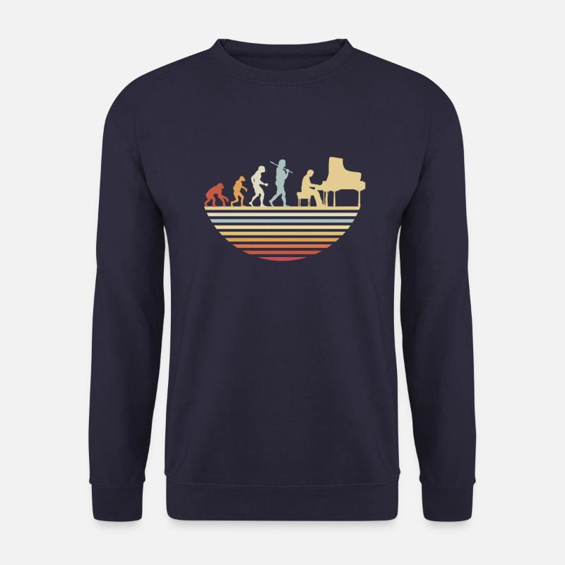 Évolution du piano - Sweat-shirt Unisexe - marine