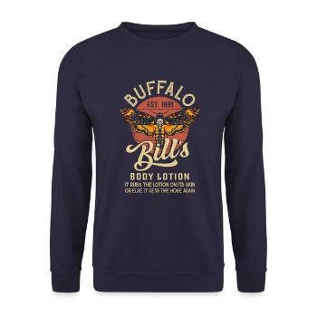 Lotion - Unisex Sweatshirt - navy - Front - Alina (178cm) & Michal (187cm)