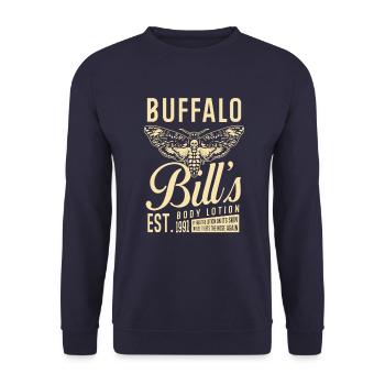 Body Lotion - Unisex Sweatshirt - navy - Front - Alina (178cm) & Michal (187cm)