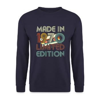 1970 Limited Edition - Unisex Pullover - Navy - Vorne - Alina (178cm) & Michal (187cm)