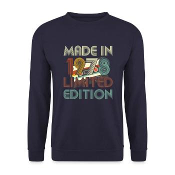 1978 Limited Edition - Unisex Pullover - Navy - Vorne - Alina (178cm) & Michal (187cm)