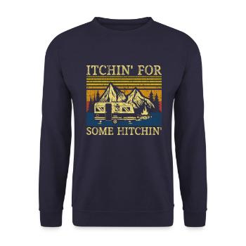 Itchin pour quelques cadeaux de caravanes Hitchin - Sweat-shirt Unisexe - marine - Devant - Alina (178cm) & Michal (187cm)