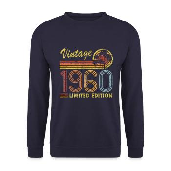 Vintage 1960 Limited Edition - Unisex Pullover - Navy - Vorne - Alina (178cm) & Michal (187cm)