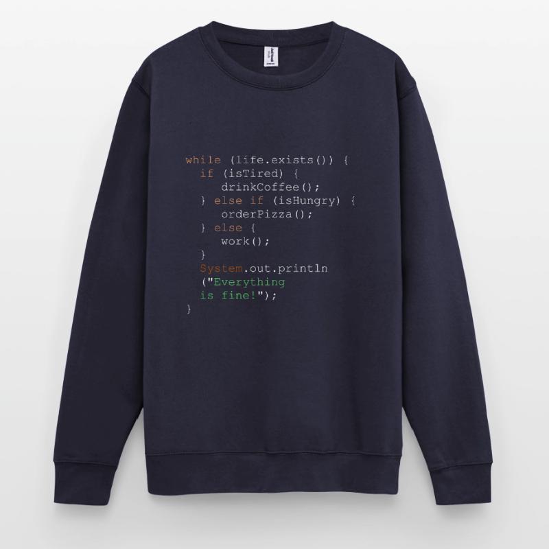 Programmierung, Programmierer und Programmcode Unisex Pullover