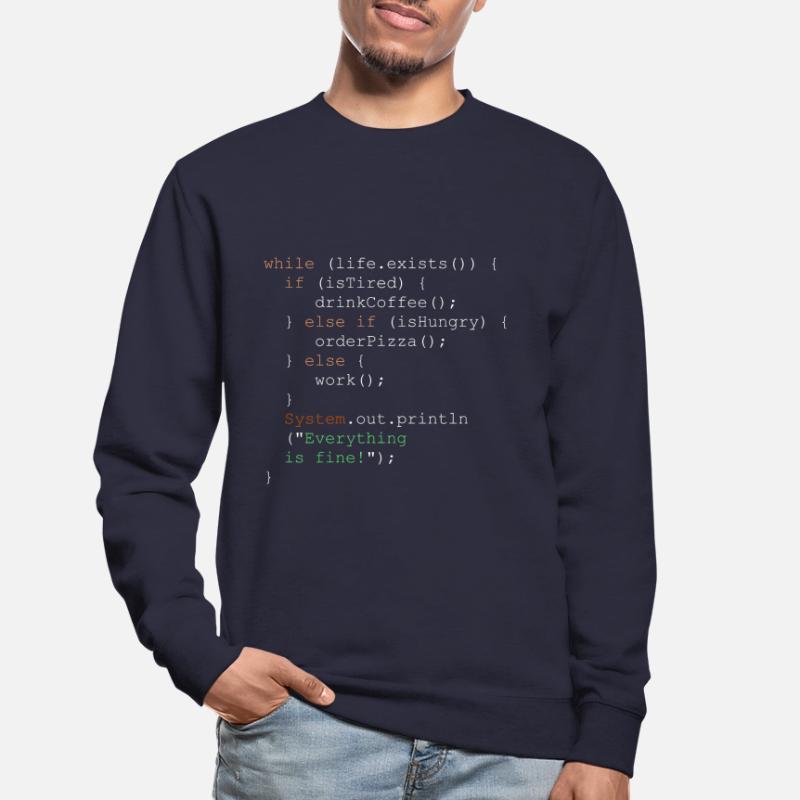 Programmation, programmeur et code de programme Sweat-shirt Unisexe