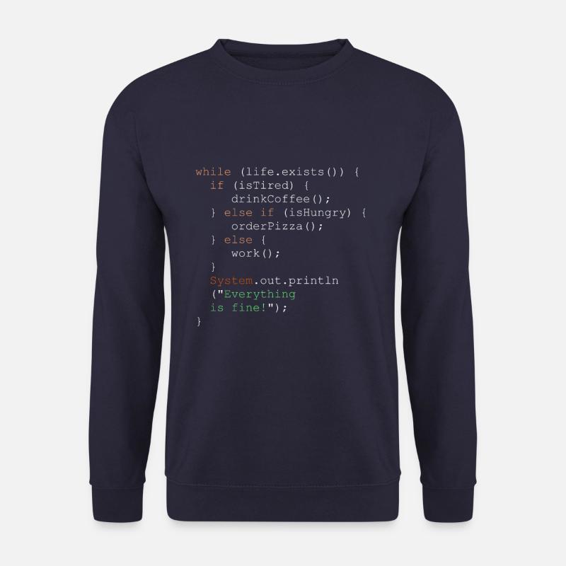 Programmierung, Programmierer und Programmcode - Unisex Pullover - Navy