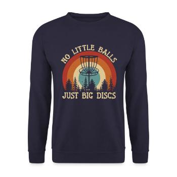 Disc golf golfeur joueur amoureux disant - Sweat-shirt Unisexe - marine - Devant - Alina (178cm) & Michal (187cm)