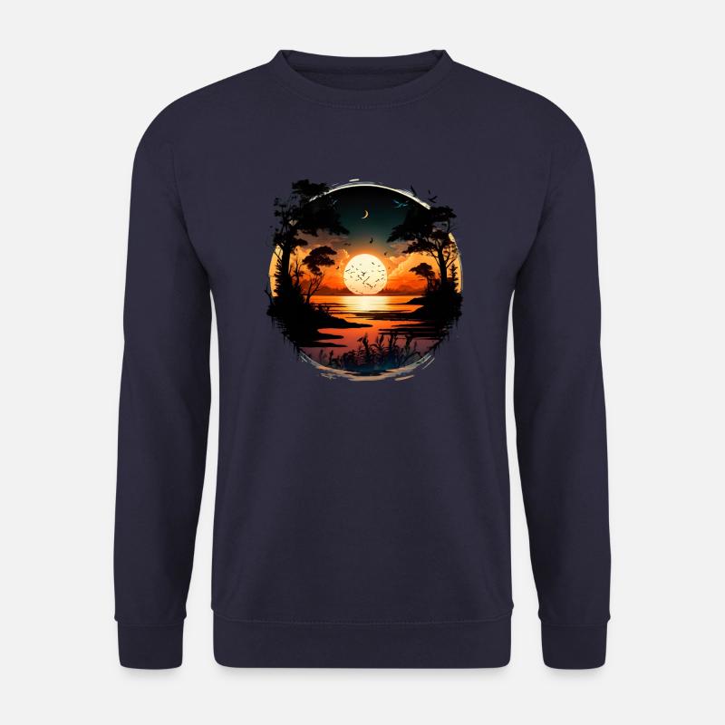 Wunderschöner Sonnenuntergang - Unisex Pullover - Navy