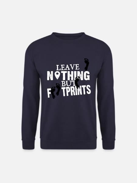 Geocaching: leave nothing but footprints - Unisex Pullover - Navy