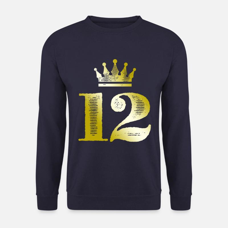 12 Number Crown Gold - Unisex Sweatshirt - navy
