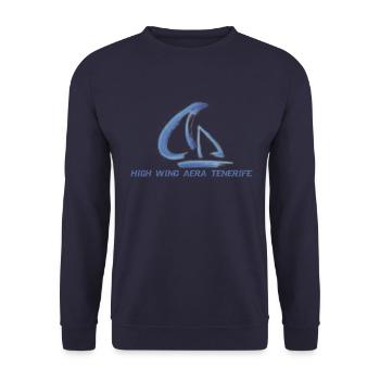 High WIND psd - Unisex Pullover - Navy - Vorne - Alina (178cm) & Michal (187cm)