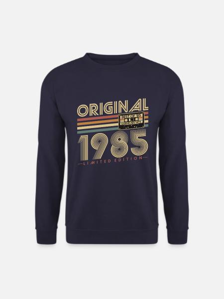 Original 1985 Vintage Vintage Anniversaire Rétro - Sweat-shirt Unisexe - marine