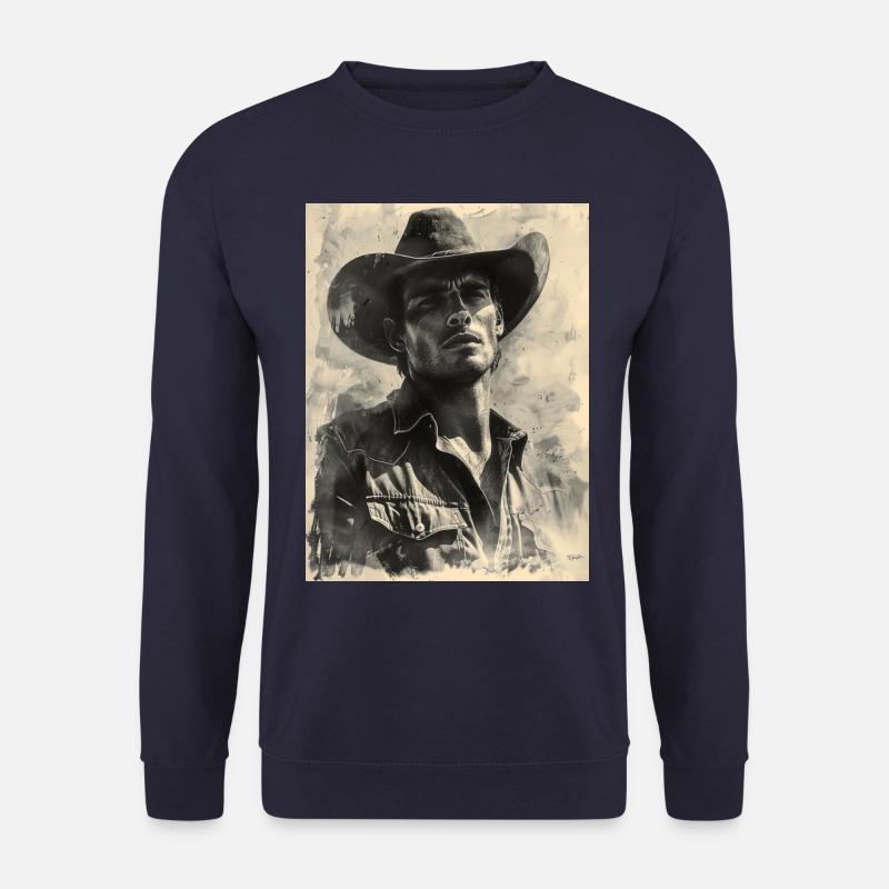 Vintage Cowboy - Unisex Pullover - Navy
