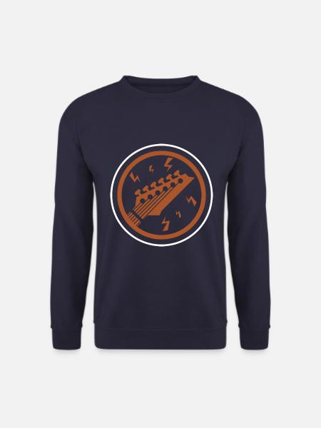 Guitare - Guitar / Vintage - Rock - Sweat-shirt Unisexe - marine