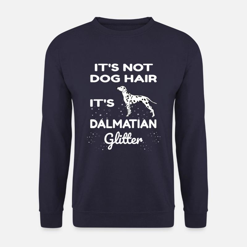 Dalmatiner Sprüche Hund Hunde Glitzer Dalmatian - Unisex Pullover - Navy