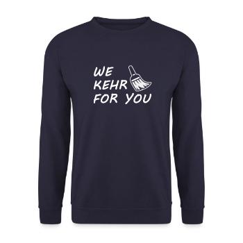 Junggesellenabschied Hochzeit Poltern Polterabend - Unisex Pullover - Navy - Vorne - Alina (178cm) & Michal (187cm)