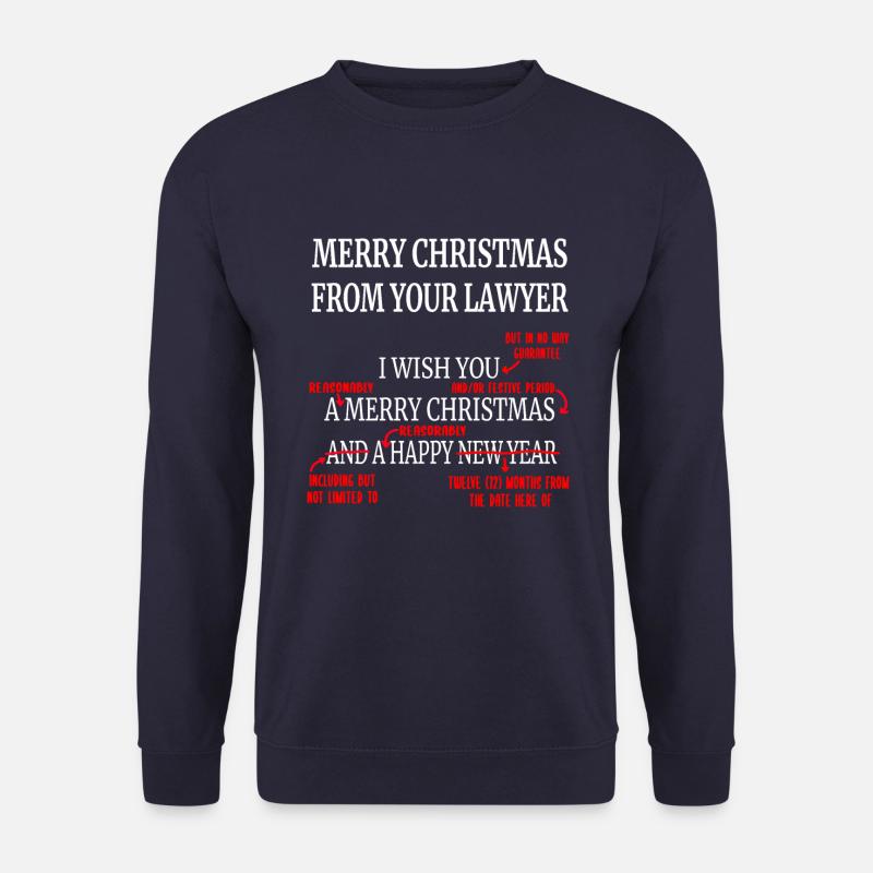 Weihnachten Merry Christmas Rechtsanwalt Anwalt - Unisex Pullover - Navy