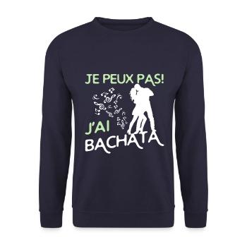 danse Bachata - Sweat-shirt Unisexe - marine - Devant - Alina (178cm) & Michal (187cm)