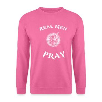 Christianity Jesus Christ Messiah Pray Saying - Unisex Sweatshirt - pink - Front
