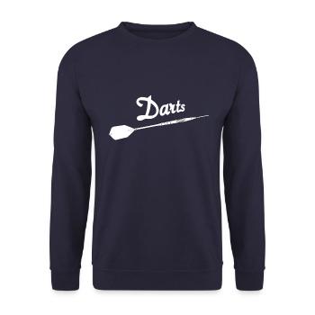 Darts with arrow - Unisex Sweatshirt - navy - Front - Alina (178cm) & Michal (187cm)