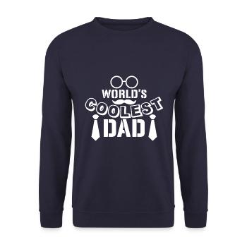 World best okay Daddy, Dad you're right Okay - Unisex Sweatshirt - navy - Front - Alina (178cm) & Michal (187cm)