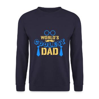 World best okay Daddy, Dad you're right Okay - Unisex Sweatshirt - navy - Front - Alina (178cm) & Michal (187cm)