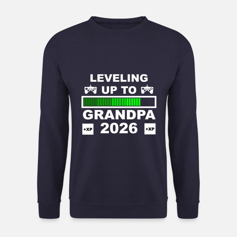 Leveling Up To Grandpa 2026 Gaming - Unisex Pullover - Navy