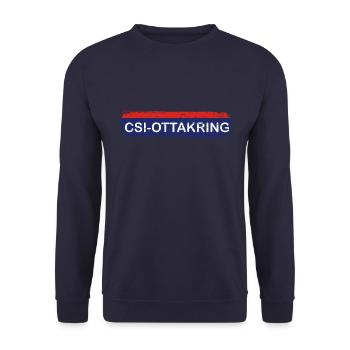 Ottakringer Polizei Forensiker - Unisex Pullover - Navy - Vorne - Alina (178cm) & Michal (187cm)