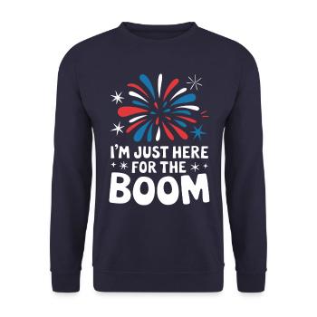 Pyrotechnics Fireworks Pyrotechnics - Unisex Sweatshirt - navy - Front - Alina (178cm) & Michal (187cm)