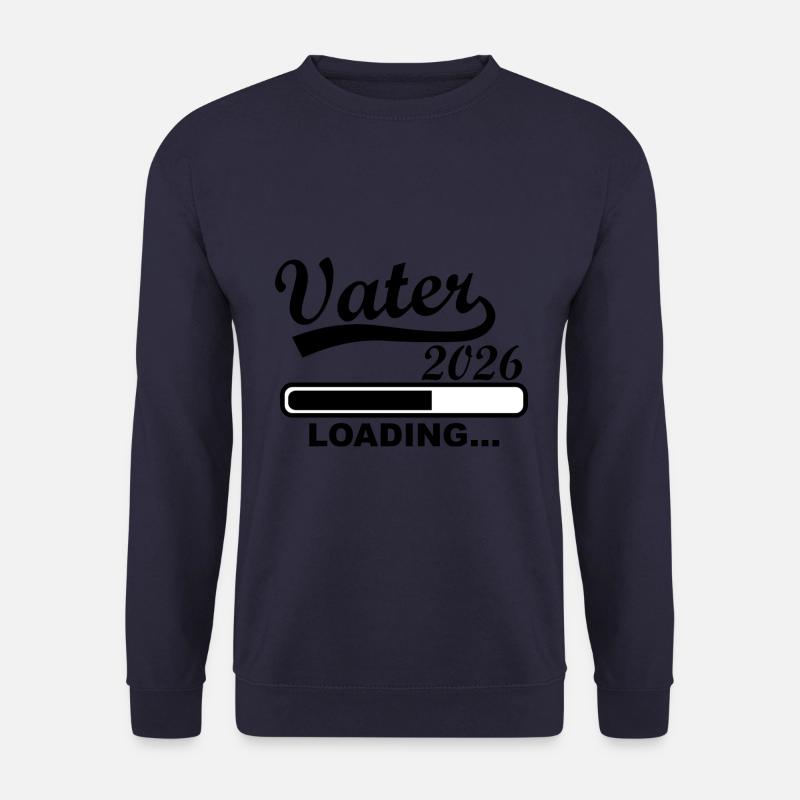 Vater 2026 Loading Vorfreude - Unisex Pullover - Navy