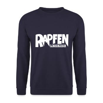 Rapfen Legende - Angeln, Angler, Anglergeschenk - Unisex Pullover - Navy - Vorne - Alina (178cm) & Michal (187cm)