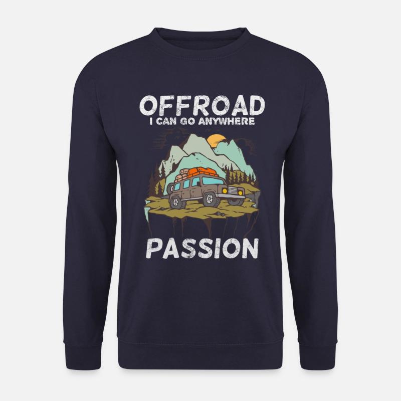 Offroad Passion svg dark - Sweat-shirt Unisexe - marine