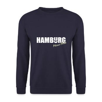 Hamburg Perle - Sweat-shirt Unisexe - marine - Devant - Alina (178cm) & Michal (187cm)