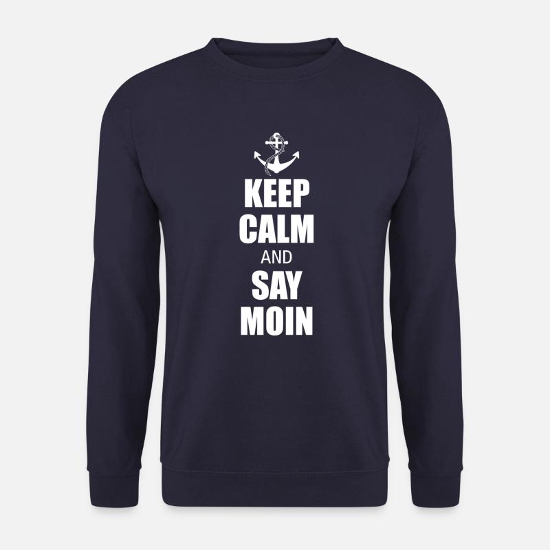 Keep calm and say Moin - Unisex Pullover - Navy
