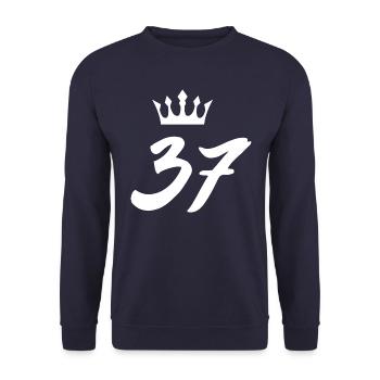 37 Couronne numérique - Sweat-shirt Unisexe - marine - Devant - Alina (178cm) & Michal (187cm)